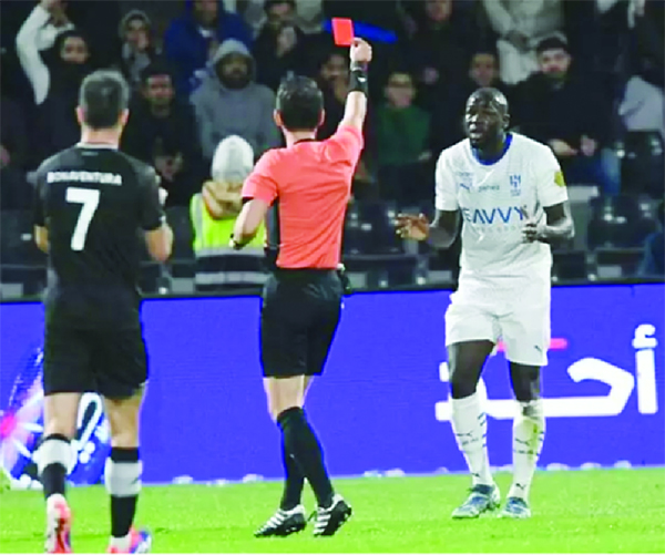 STATS Expulsé samedi avec Al-Hilal Kalidou Koulibaly : 10e carton rouge de sa carrière, 2e en Saudi Pro League