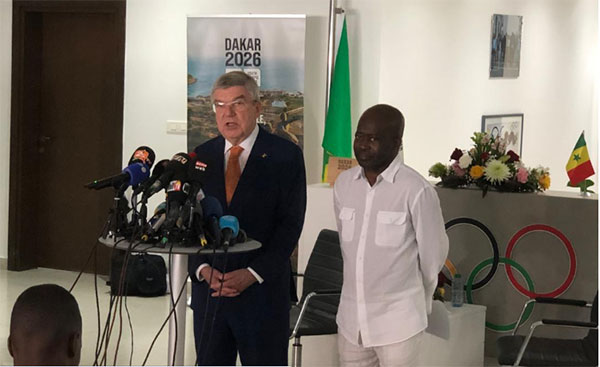 JOJ 2026 – Le président du Cio face à la presse : Thomas Bach : «J’ai plein confiance à la réussite des Jeux»