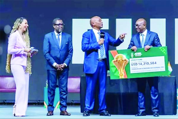 Retombées Can 2023 – Huit milliards de la Caf à la Côte d’Ivoire : «Cet argent va contribuer à l’éclosion de nouveaux talents»