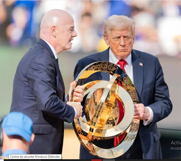 Mondial des clubs – Trump vole la vedette aux stars : Le trophée original est resté à la Maison Blanche ; Chelsea repart avec une belle cagnotte
