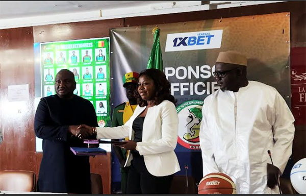 Sponsoring – Convention de 3 ans avec 1XBet Sénégal : 300 millions dans le panier de la Fédé basket